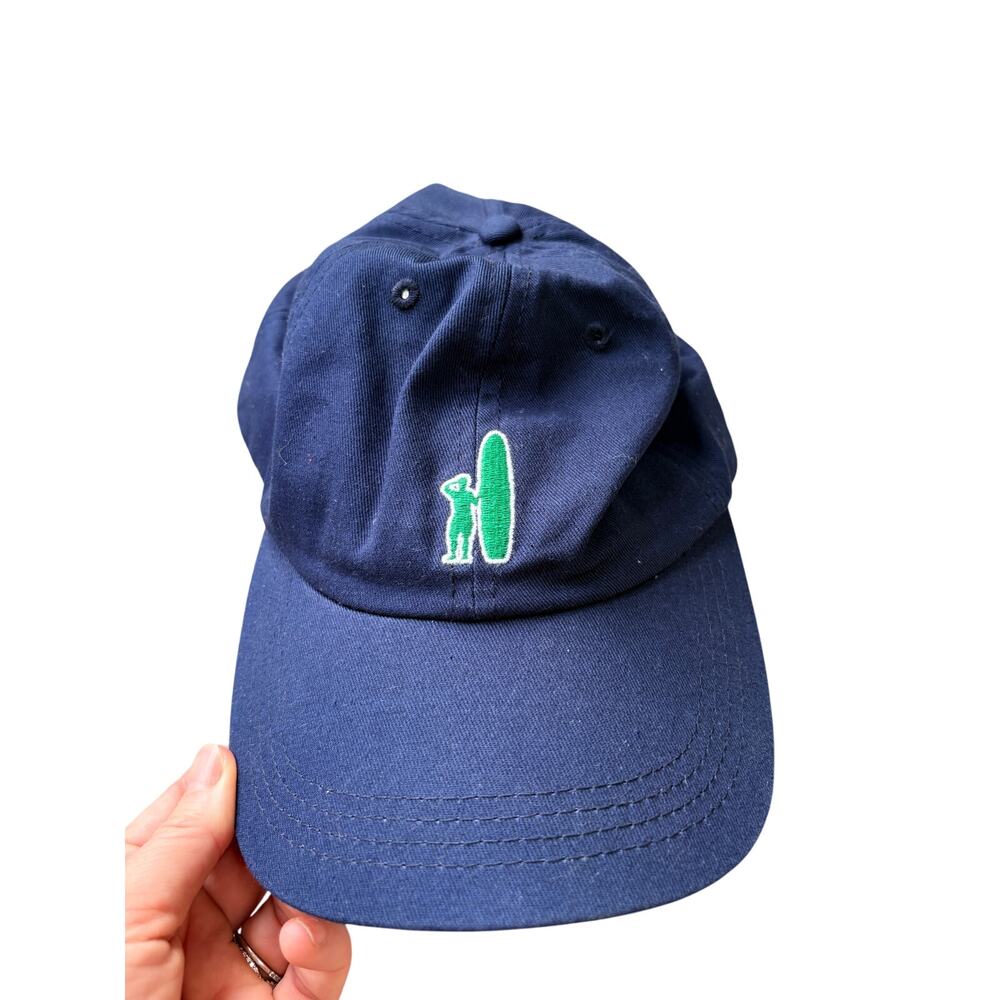 Johnnie-O Topper Navy Baseball Hat Green Surfer Logo